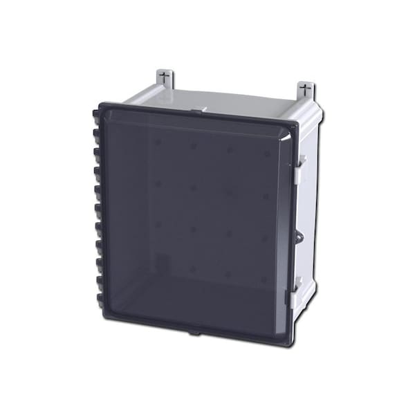 Quick Release Padlock Hasp Electrical Enclosures, 17.65 in H, 9.98 in D, 16.68 in W, Polycarbonate